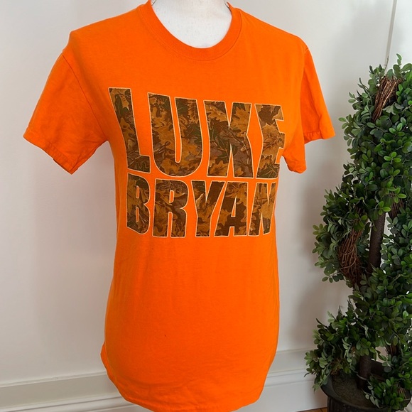 Luke Bryan orange tee - Picture 1 of 6